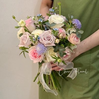 Pink & Lilac Roses Bridal Bouquet (Pre-Order)