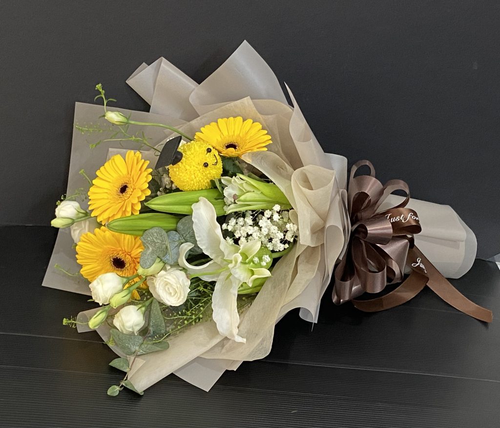 Lily & Gerbera Graduation Mix Bouquet - CHEN FLORAL DESIGN CENTRE
