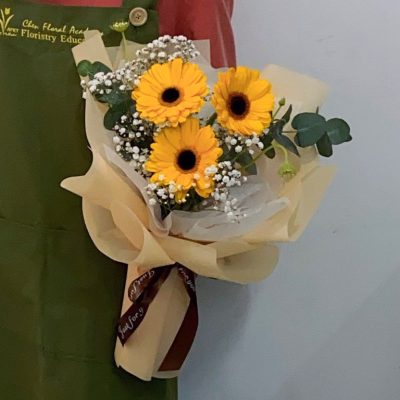 Gerbera & Baby Breath Bouquet