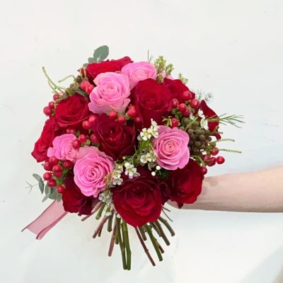 Red & Pink Bridal Bouquet (Pre-Order)