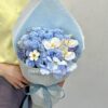 blue soap roses bouquet, ready stock, delivery in Kuching, birthday gift bouquet