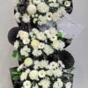 3 tier funeral flower stand with white flowers-Chen Floral Kuching