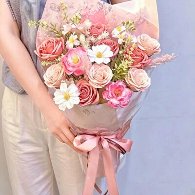 everlasting mix soap flower gift bouquet